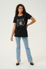 Charger l'image dans la galerie, HAUT T-SHIRT TIGRE APPLIQUE CREAM CRIAN

