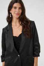 Charger l&#39;image dans la galerie, VESTON M3/4 PLISSÉ CREAM CRCOCAMIA 3/4 SL SATEEN BLAZER 10614365 100120

