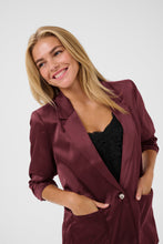 Charger l&#39;image dans la galerie, VESTON M3/4 PLISSÉ CREAM CRCOCAMIA 3/4 SL SATEEN BLAZER 10614365 191522

