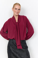 Charger l'image dans la galerie, HAUT BLOUSE MANCHE LONGUE COL V AVEC ÉCHARPE SOYA CONCEPT CATH 15 500127
