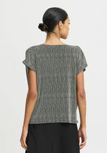 Charger l&#39;image dans la galerie, HAUT SANS MANCHE COL DRAPÉ LUREX ARGENT B.YOUNG BYSHILOH TOP 20818274
