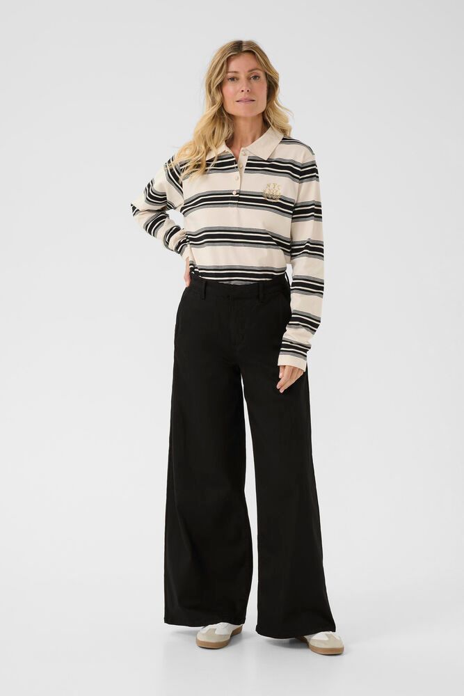 JEAN CREAM PANTALON JAMBE LARGE CRVISTI COLORED DENIM PANT 10613683