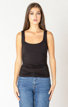 Charger l&#39;image dans la galerie, HAUT CAMISOLE BRETELLE LARGE BASIQUE PLISSÉ SUR LES COTÉS DEX 2624303T
