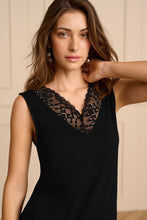 Charger l&#39;image dans la galerie, HAUT CAMISOLE COL V DENTELLE CREAM CRTRULLA 10611087-100120
