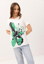 Charger l&#39;image dans la galerie, HAUT DEVANT POLYESTER CHIFFON PRINT DOS JERSEY LEZ A LEZ 3126E 011015
