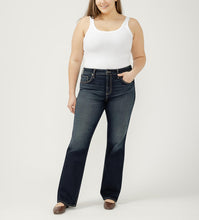 Charger l&#39;image dans la galerie, AVERY SLIM BOOT SILVER JEAN TAILLE PLUS W94627EDB461

