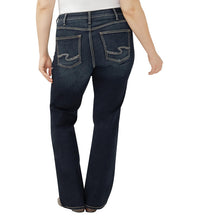 Charger l&#39;image dans la galerie, AVERY SLIM BOOT SILVER JEAN TAILLE PLUS W94627EDB461
