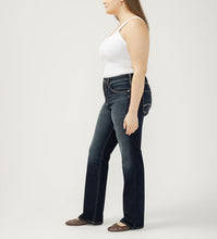 Charger l&#39;image dans la galerie, AVERY SLIM BOOT SILVER JEAN TAILLE PLUS W94627EDB461
