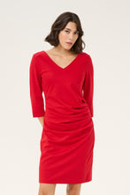 Charger l'image dans la galerie, ROBE COCKTAIL COL V M3/4 KAFFE KAINDIA V NECK DRESS 10509356 191758
