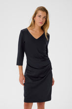 Charger l'image dans la galerie, ROBE COCKTAIL COL V M3/4 KAFFE KAINDIA V NECK DRESS 10509356 100121
