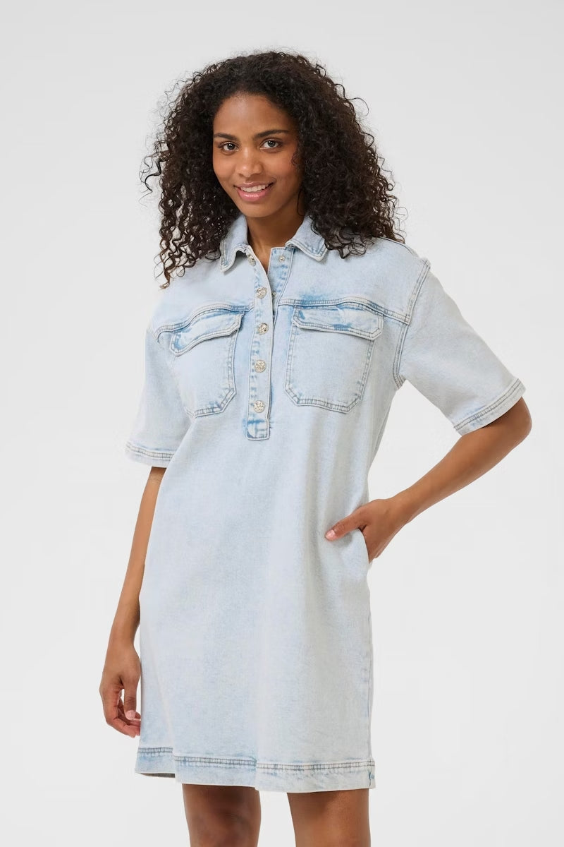 ROBE DENIM MANCHE COUDE KAFFE KAMAJA 10509881