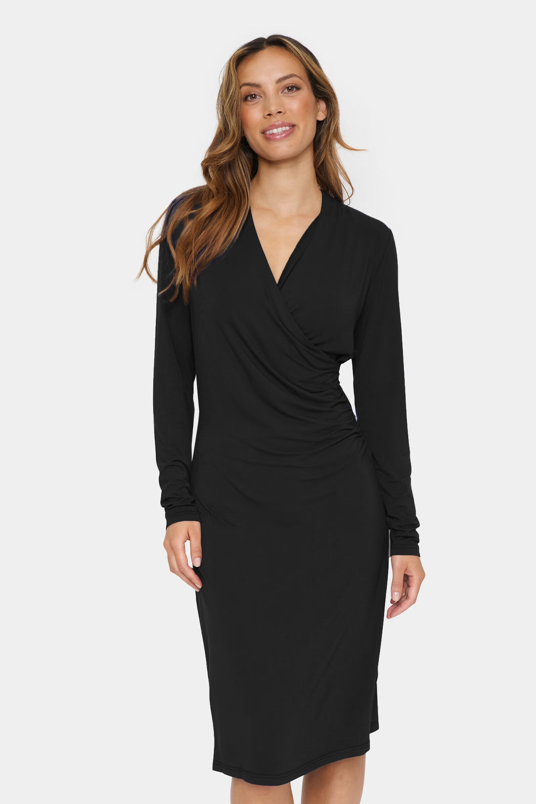 ROBE MANCHE LONGUE COL CACHE-COEUR SAINT-TROPEZ VIGGASZ WRAP 30513602