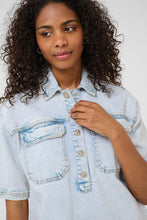 Charger l&#39;image dans la galerie, ROBE DENIM MANCHE COUDE KAFFE KAMAJA 10509881
