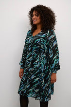 Charger l&#39;image dans la galerie, ROBE IMPRIMÉ KAFFE CURVE KCLUCKY DRESS
