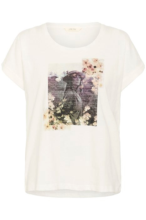 HAUT T-SHIRT PRINT CREAM CRMIAS 10614404