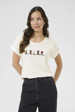 Charger l&#39;image dans la galerie, HAUT T-SHIRT PRINT CREAM CRSITA 10614080 108080
