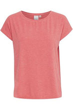 Charger l&#39;image dans la galerie, HAUT T-SHIRT COL ROND LUREX ICHI IHREBEL SS6 CALYPSO CORAL
