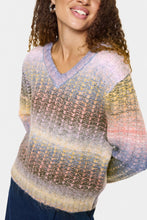 Charger l&#39;image dans la galerie, TRICOT MANCHE LONGUE COL V MULTICOLORES SAINT TROPEZ MIRABELSZ 30514466 1950041
