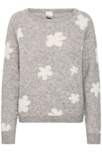 Charger l&#39;image dans la galerie, TRICOT MANCHE LONGUE FLEURS ICHI IHKAMARA LS23
