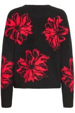 Charger l&#39;image dans la galerie, TRICOT MANCHE LONGUE COL MONTANT FLEURS BYOMEA FLOWER 20817100 2004531
