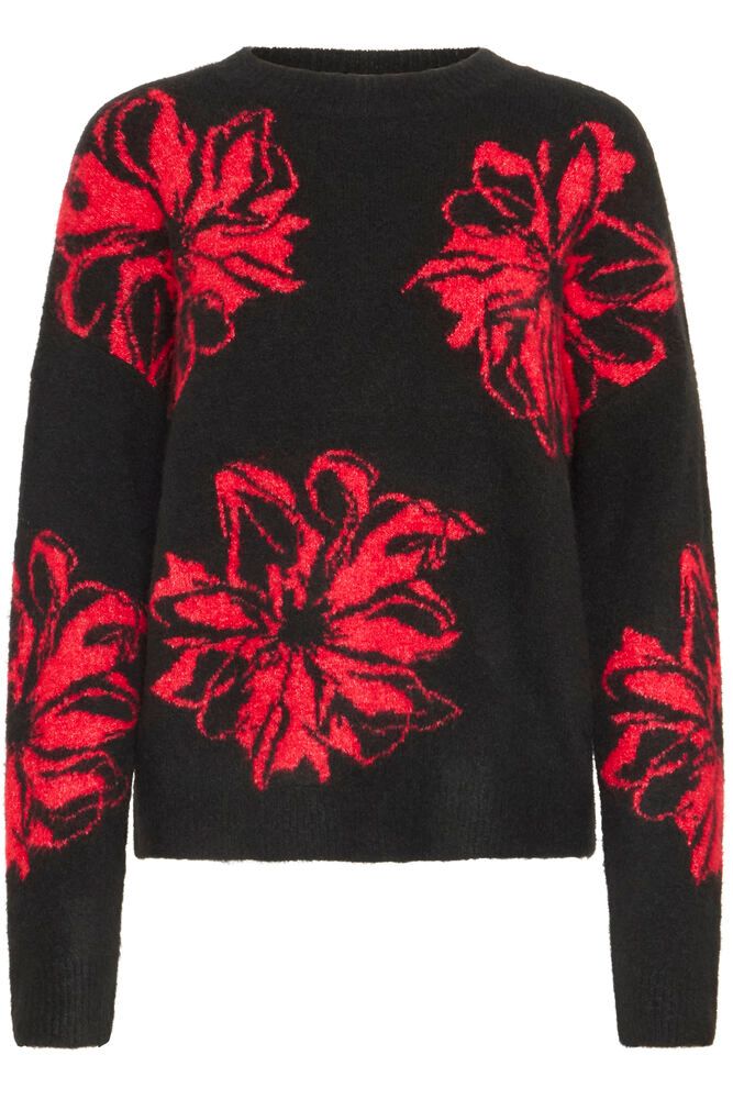 TRICOT MANCHE LONGUE COL MONTANT FLEURS BYOMEA FLOWER 20817100 2004531