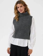 Charger l&#39;image dans la galerie, PONCHO COURT TRICOT COL ROULÉ CREAM CRSTARFI SHORT KNIT 10609134 1852041
