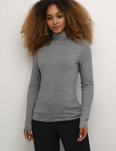 Charger l&#39;image dans la galerie, HAUT COL ROULÉ M/L RAYURES CREAM CRAMMA LS TURTLE 10612923 106404
