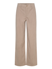 Charger l&#39;image dans la galerie, PANTALON VELOURS CORDÉE JAMBE LARGE CREAM CRKANNA CORDUROY 10614146 161407
