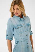 Charger l'image dans la galerie, ROBE DENIM MANCHE 3/4 CREAM CRGRAZIE DENIM DRESS 10615086
