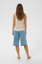 Charger l'image dans la galerie, VESTE EN CROCHET TRICOT SANS MANCHE CREAM CRLOTU VEST 10614909
