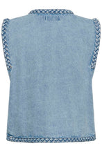 Charger l'image dans la galerie, VESTE EN JEAN SANS MANCHE TRESSE CREAM CRRINA WAISTCOAT 10614877
