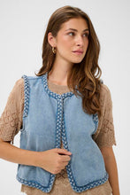 Charger l'image dans la galerie, VESTE EN JEAN SANS MANCHE TRESSE CREAM CRRINA WAISTCOAT 10614877
