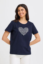 Charger l'image dans la galerie, HAUT T-SHIRT BRODERIE COEUR FRANSA FRRIASA TEE 1 20617603
