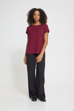 Charger l'image dans la galerie, HAUT T-SHIRT COL ROND LUREX ICHI IHREBEL SS6 20109945 RHODODENDRON 192024
