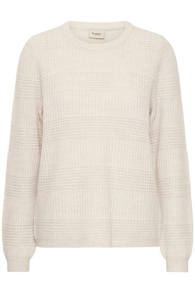TRICOT MANCHE LONGUE COL ROND MOTIF FRANSA FRERETTA PU9 20615890
