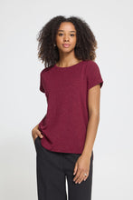Charger l'image dans la galerie, HAUT T-SHIRT COL ROND LUREX ICHI IHREBEL SS6 20109945 RHODODENDRON 192024
