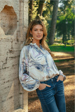 Charger l'image dans la galerie, HAUT BLOUSE IMPRIMÉ MANCHE LONGUE C&amp;S 26NQH08 LIVELY
