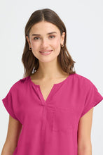 Charger l'image dans la galerie, HAUT BLOUSE DEVANT POLYESTER CHIFFON DOS JERSEY FRANSA FRZAWOV 2 20603737 182336
