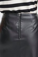 Charger l&#39;image dans la galerie, JUPE COURTE CUIRETTE B.YOUNG BYDAJA FAKE WRAP SKIRT 20816993
