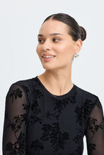 Charger l'image dans la galerie, HAUT M/L MESH AVEC MOTIF FLEURS VELOURS B.YOUNG BYRIMESHA LS TOP 20819993
