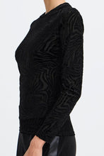 Charger l&#39;image dans la galerie, HAUT M/L MESH AVEC MOTIF ANIMAL VELOURS B.YOUNG BYSHIRLEY TOP 3 20818323
