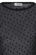 Charger l'image dans la galerie, HAUT M/L MESH AVEC MOTIF COEUR VELOURS FRANSA FRDETA TEE 1 20610740 900016756
