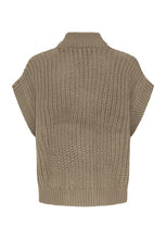 Charger l&#39;image dans la galerie, TRICOT PONCHO SANS MANCHE COL V BOUTONS B.YOUNG BYOTINKA 20815276 181112

