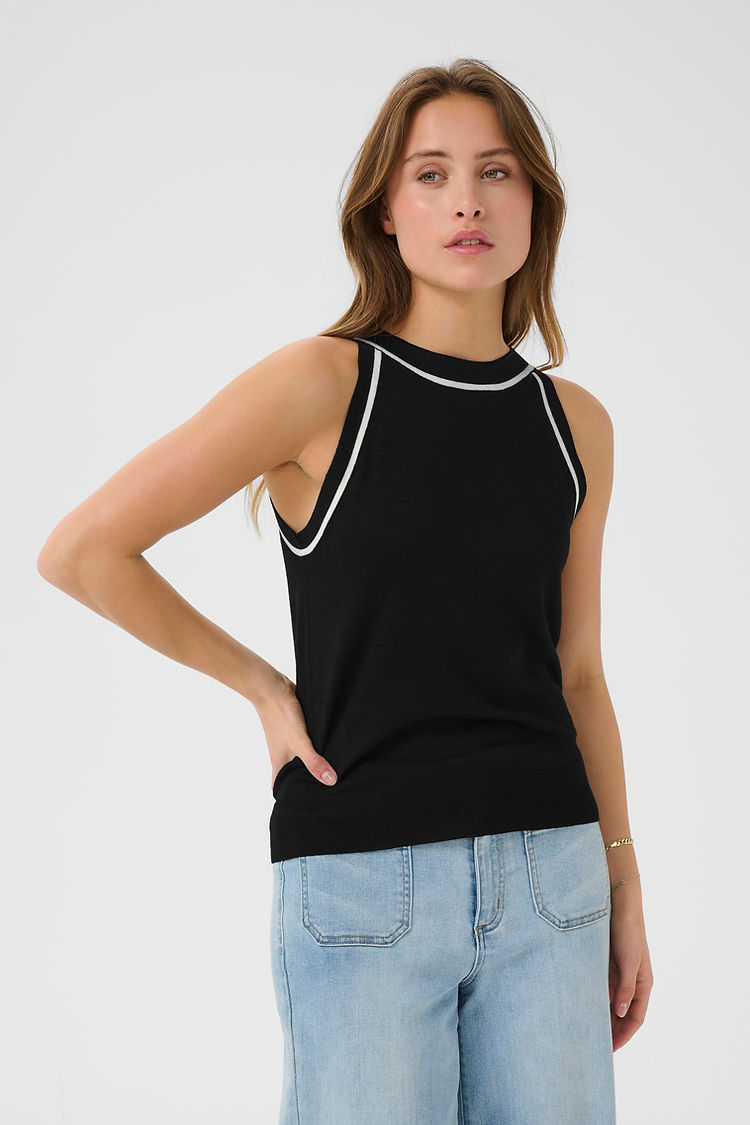 HAUT CAMISOLE RAGLAN TRICOT KAFFE KAMALLY 10510294