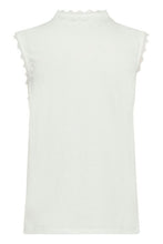Charger l'image dans la galerie, HAUT CAMISOLE COL MONTANT DENTELLE CREAM CRSUNY TOP 10614886-110602

