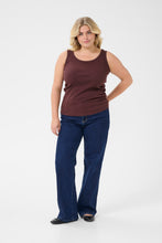 Charger l&#39;image dans la galerie, HAUT CAMISOLE RIBS TAILLE PLUS KAFFE CURVE KACARINA 10581396-191619
