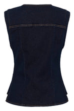 Charger l'image dans la galerie, VESTE SANS MANCHE JEANS CREAM CRDAMY DENIM WAISTCOAT 10615211
