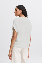 Charger l&#39;image dans la galerie, TRICOT PONCHO SANS MANCHE COL V BOUTONS B.YOUNG BYOTINKA 20815276 114300
