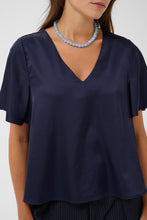 Charger l'image dans la galerie, HAUT BLOUSE COL V MANCHE COUDE SAINT TROPEZ LODISASZ SS BLOUSE 30515493 193924
