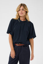 Charger l'image dans la galerie, HAUT BLOUSE MANCHE COURTE COL MONTANT SAINT TROPEZ AILEENSZ FLARED 30514797 193911
